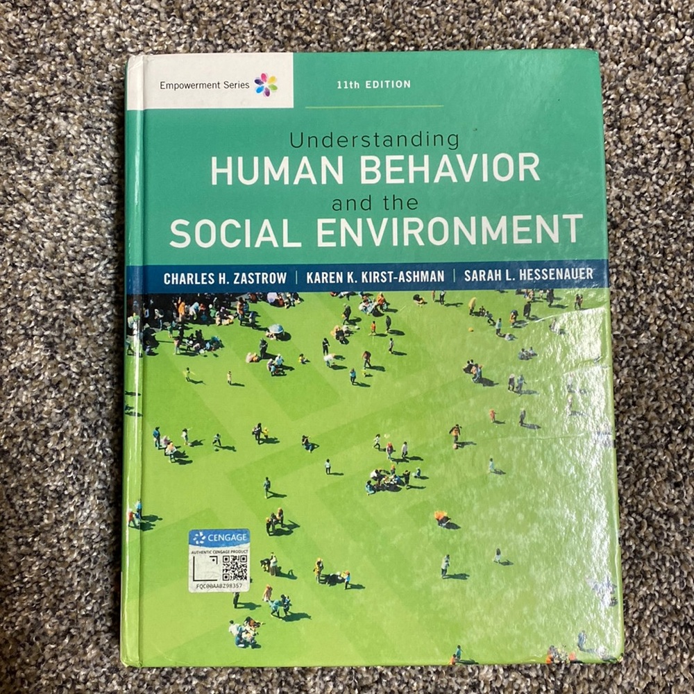 Understanding human behavior & the social environment Ashman 11th ed. / Cengage